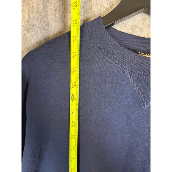 Vintage US Navy Soffe Crewneck Blue Long Sleeve Reflective PT Exercise Top - XL - Picture 7 of 8